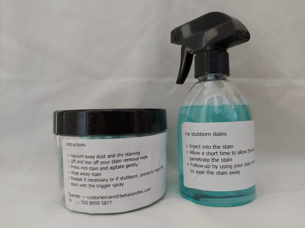 STAIN OUT. Unique Stain Remover Wipe System For Rugs, Carpets, Clothes & Textiles